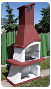 grill betonowy kominek darkom