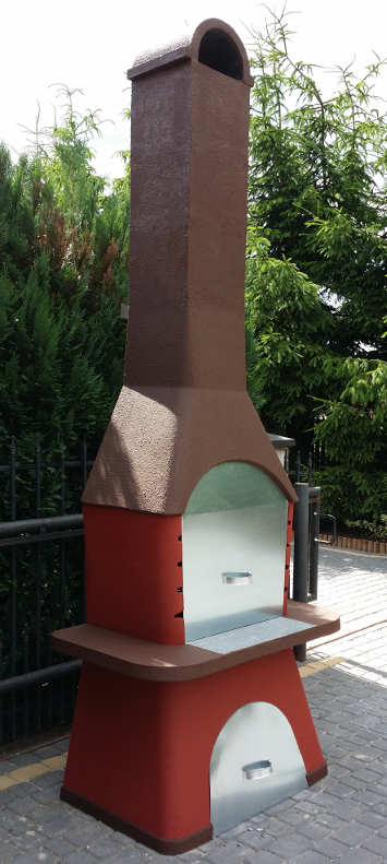 grill betonowy kominek darkom